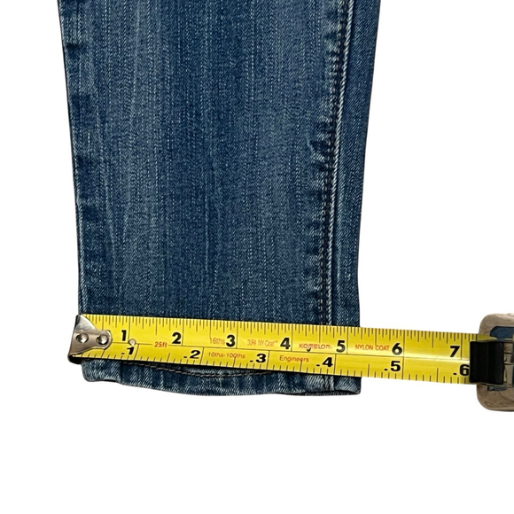 White House Black Market Skinny Jeans Women’s 12R Blue Distressed Denim Pants - Picture 10 of 14